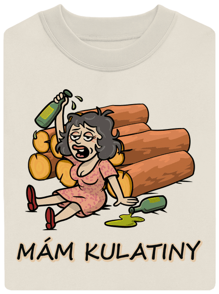 Mám kulatiny unisex mikina bez kapuce Off White