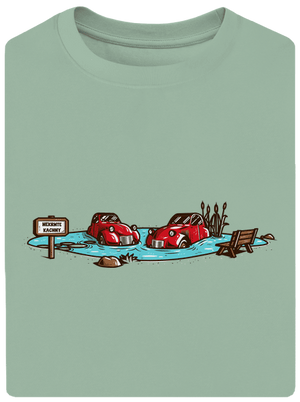 Kachny unisex tričko oversized Sage