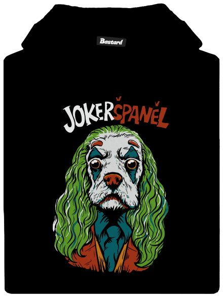 JokerŠpaněl dětská mikina klokanka Black