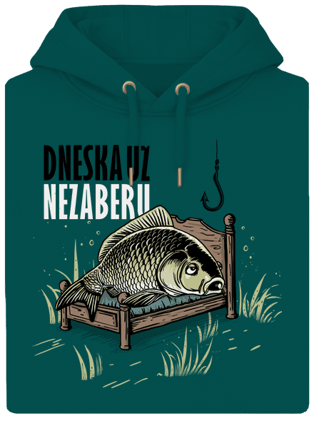 Dneska už nezaberu unisex mikina premium Emerald Green