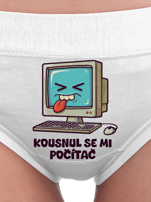 Kousnul se mi počítač dámské kalhotky White