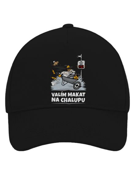 Valím na chalupu kšiltovka baseballka Black