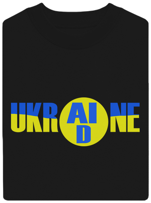 Ukrajina - AID unisex mikina bez kapuce Black