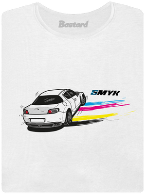 CMYK ve smyku dámské tričko s lemem White