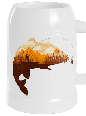 Kapitální úlovek půllitr White