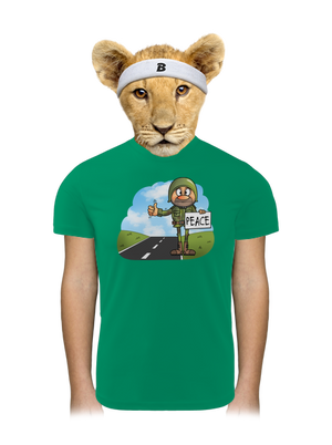 Peace dětské sportovní tričko Kelly Green Mal