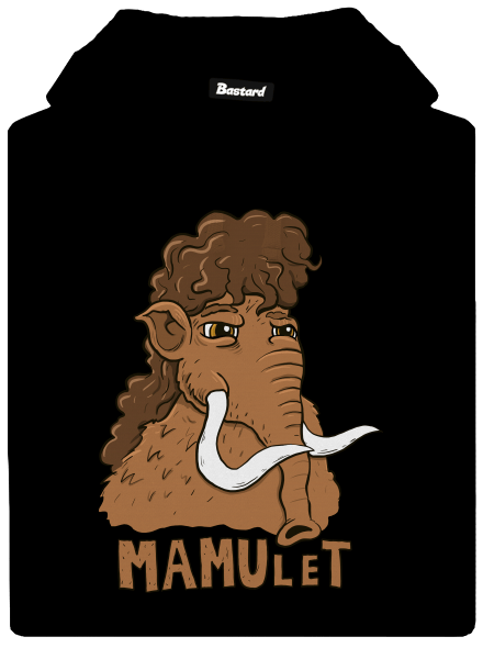Mamulet pánská mikina klokanka Black