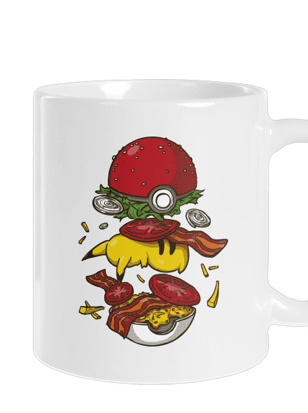 Pokémon burger klasický hrnek White