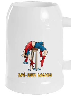 Spí-der Mann půllitr White