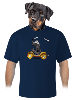 Vetřelníček unisex tričko oversized Midnight Blue