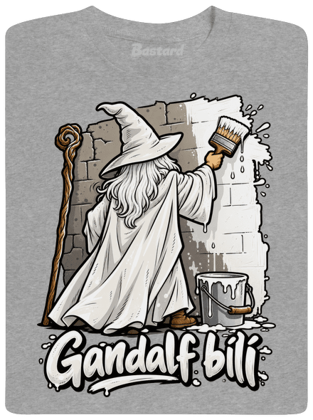 Gandalf bílí pánské tričko Sport Grey