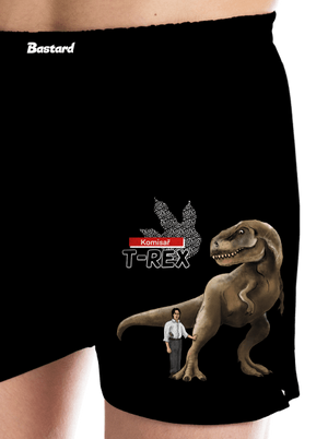 Komisař T-Rex pánské trenky Black