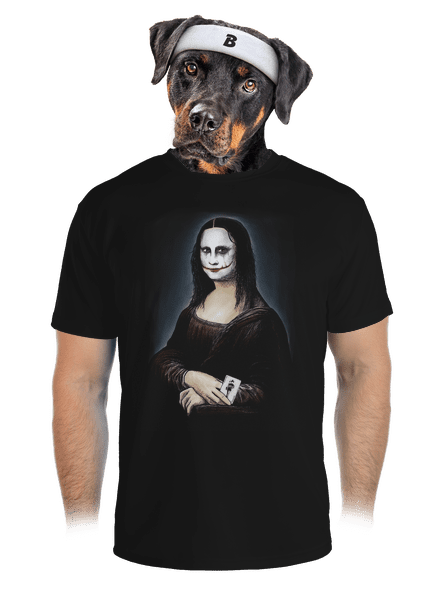 Mona Joker Lisa pánské sportovní tričko Black