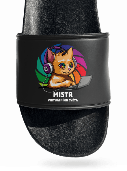 Mistr virtuálního světa pantofle Black