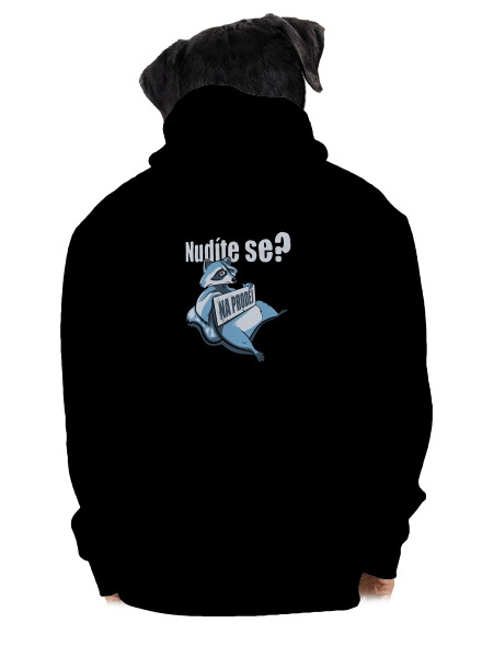 Mýval pánská mikina na zip Black