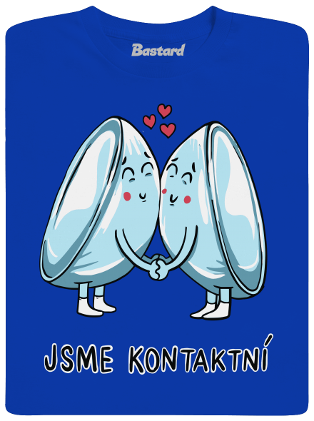 Kontaktní čočky pánské tričko Royal Blue