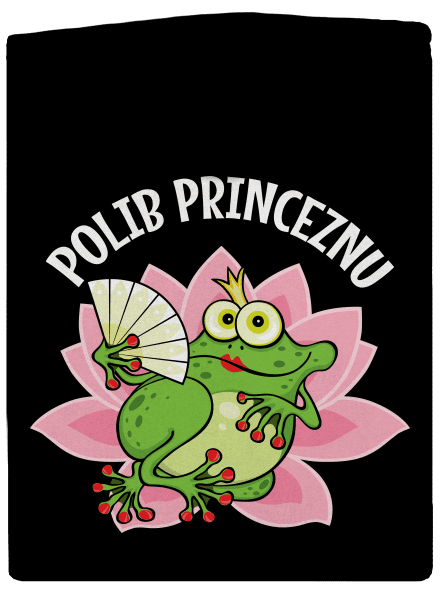 Polib princeznu a prince dámská mikina na zip Black