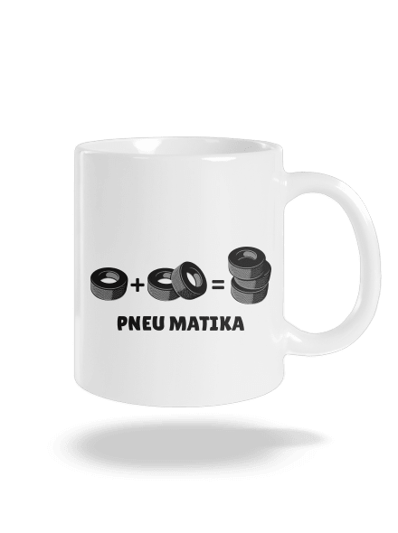 Pneu Matika klasický hrnek White