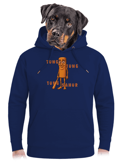 Tung Tung Tung Sahur – Italian Brainrot unisex mikina premium Navy
