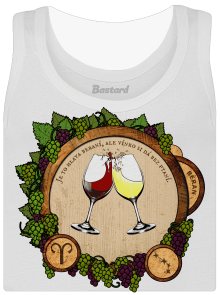 Vinný horoskop: Beran dámské tílko klasické White