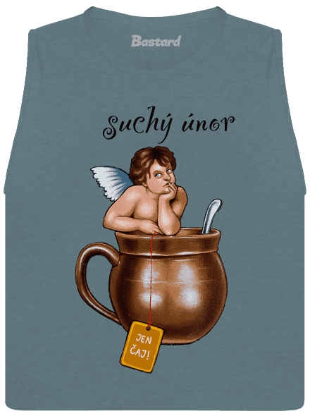 Suchý únor dámské tílko volné Heather Deep Teal