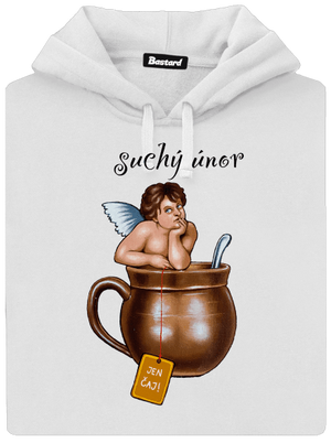 Suchý únor dámská mikina klokanka White