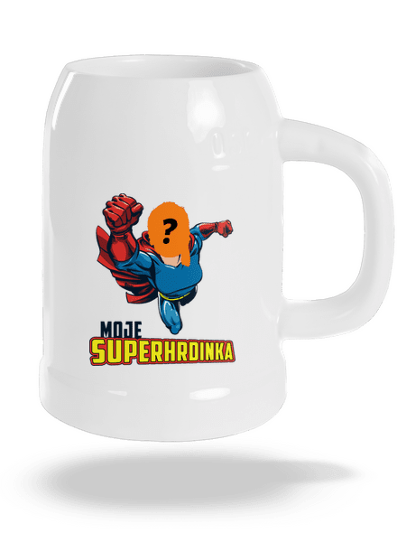 Moje superhrdinka půllitr White