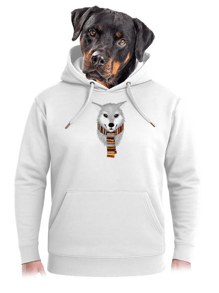 Sněžný vlk unisex mikina premium Snowwhite