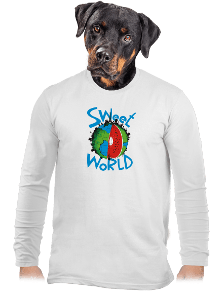 Sweet World pánské dlouhý rukáv White