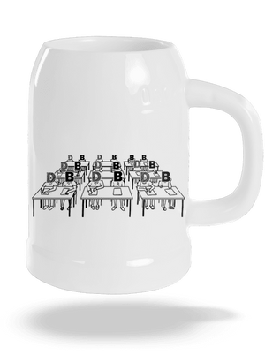 Cimrman: Debil, blbeček půllitr White