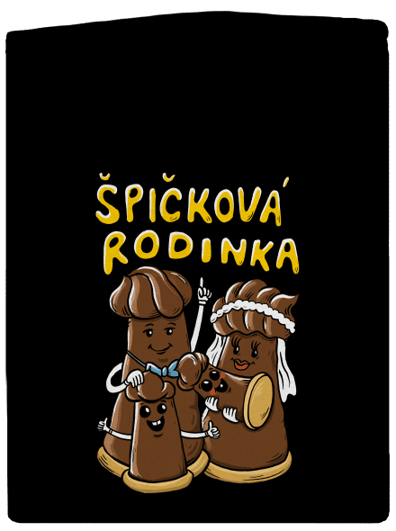 Špičková rodina II pánská mikina na zip Black