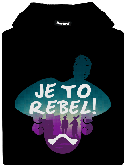 Je to rebel pánská mikina klokanka Black