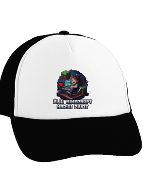 Žiju Minecraft kšiltovka truckerka Black cap