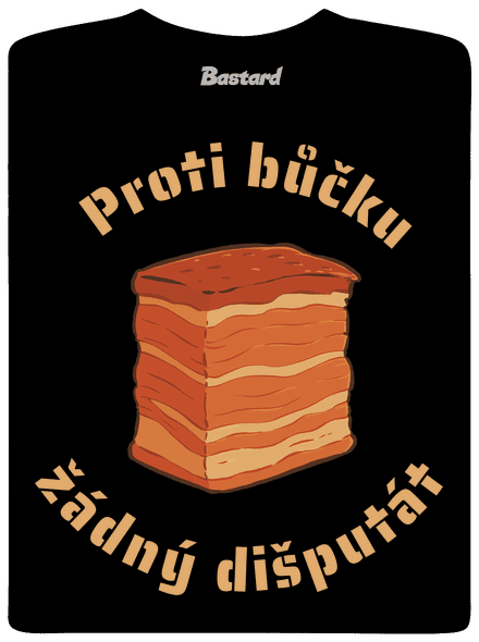 Proti bůčku žádný dišputát pánské dlouhý rukáv Black