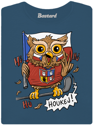 Houkej dámské tričko premium Petrol Blue