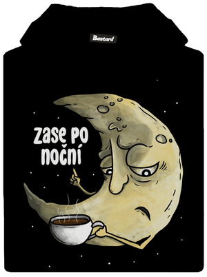 Zase po noční dětská mikina klokanka Black