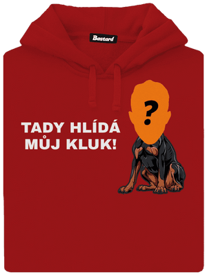Tady hlídám já dámská mikina klokanka Red Mal