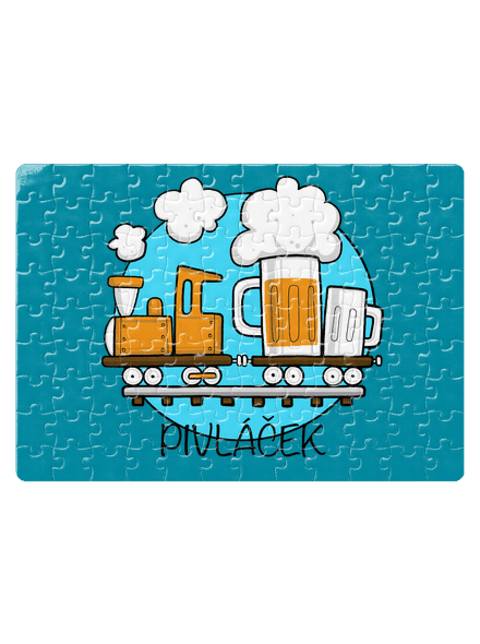 Pivláček puzzle White