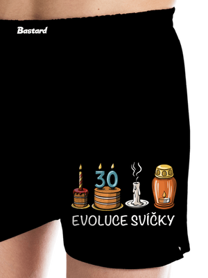Evoluce svíčky pánské trenky Black