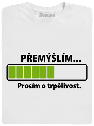 Přemýšlím dětské tričko White