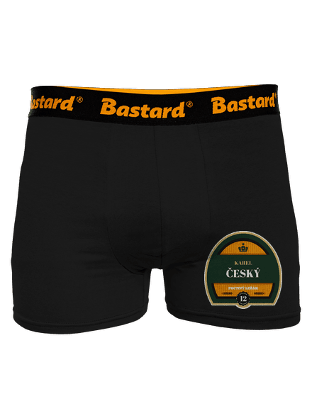 Pivní etiketa boxerky Black