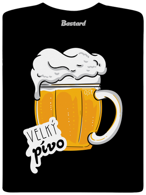 Velký a malý pívo pánské dlouhý rukáv Black