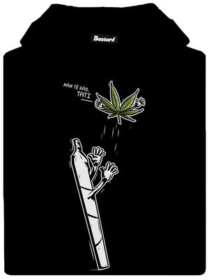 Joint a syn pánská mikina klokanka Black