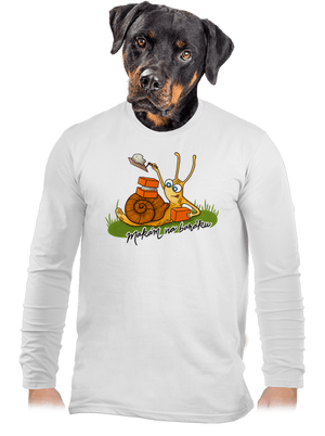 Makám na baráku pánské dlouhý rukáv White