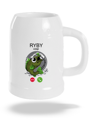 Ryby volají půllitr White