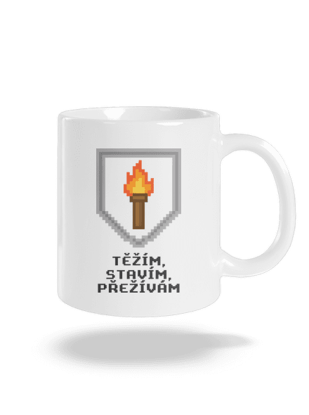 Těžím, stavím klasický hrnek White