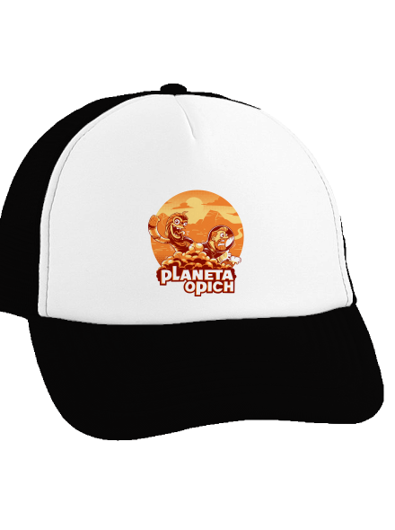 Planeta opich kšiltovka truckerka Black cap