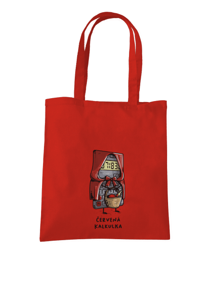 Červená kalkulka taška Bright Red
