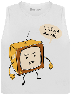 Nečum na mě dámské tílko volné White