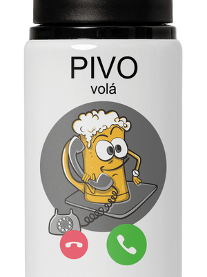 Pivo volá lahev na vodu White